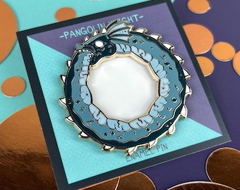 Épingle en émail dur Ouroboros