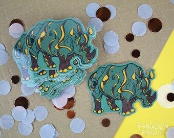 Rhino Vinyl Sticker