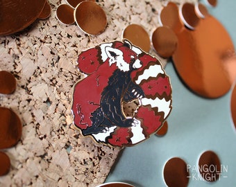 Red Panda Hard Enamel Pin