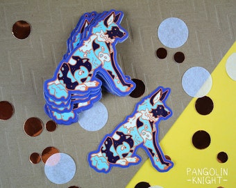 African Wild Dog Vinyl Sticker