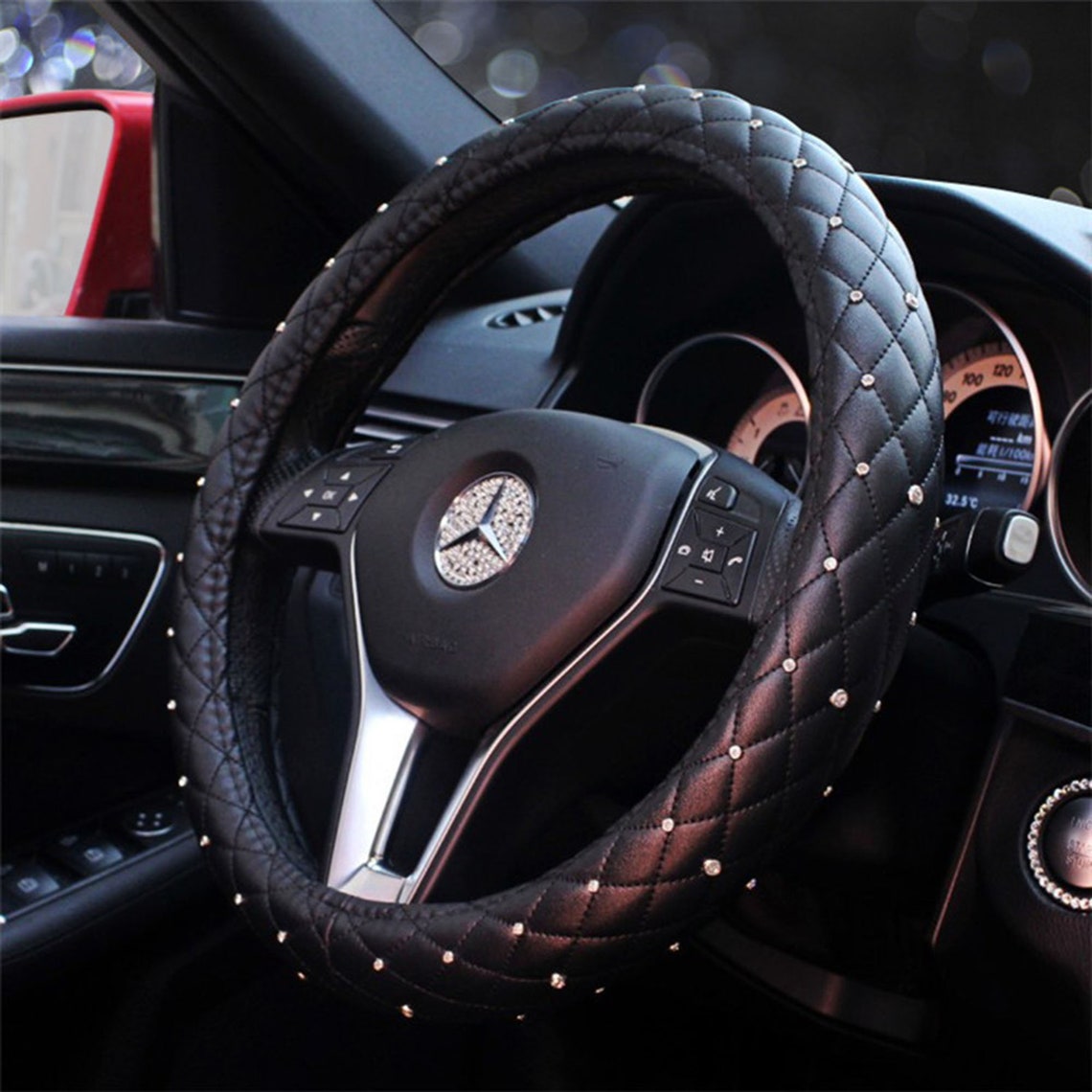 Stars Bling Steering Wheel Cover Diamond Inlaid Handlebar Etsy