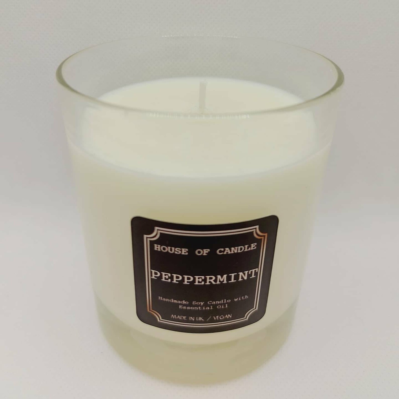 PEPPERMINT CANDLE With Essential Oils Etsy