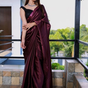 plain saree design for wedding