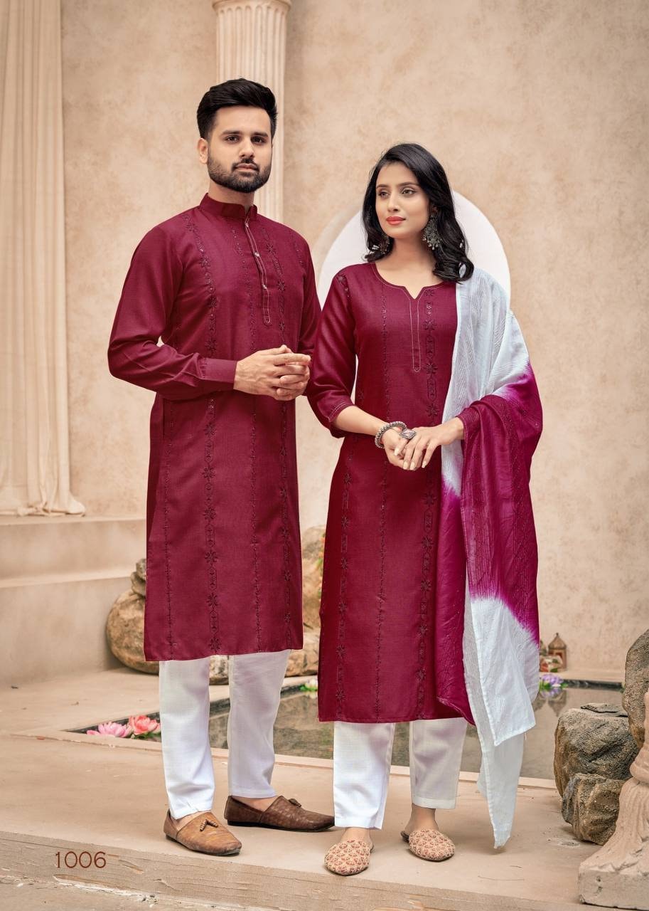 New Punjabi Couple In Kurta Pajama | 3d-mon.com