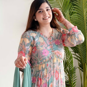 Alia Cut Kurti-designer Kurti-nayra Cut Style Kurti_with Muslin Fabric ...