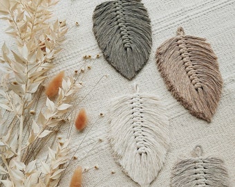 Five Feather Petite DIY Macrame Feathers Kit - Bois flotté inclus - Débutant