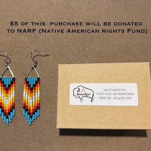 Native American Fringe Triangle Earrings