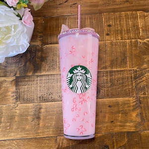 Pink Drink Snow Globe Tumbler