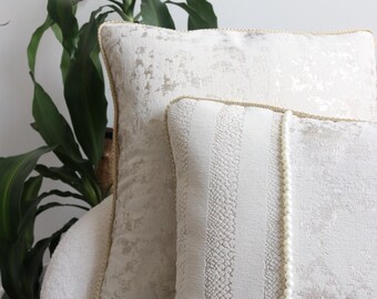 White Velvet Lumbar Pillow Cover 14x22 Inches Soft Rectangular