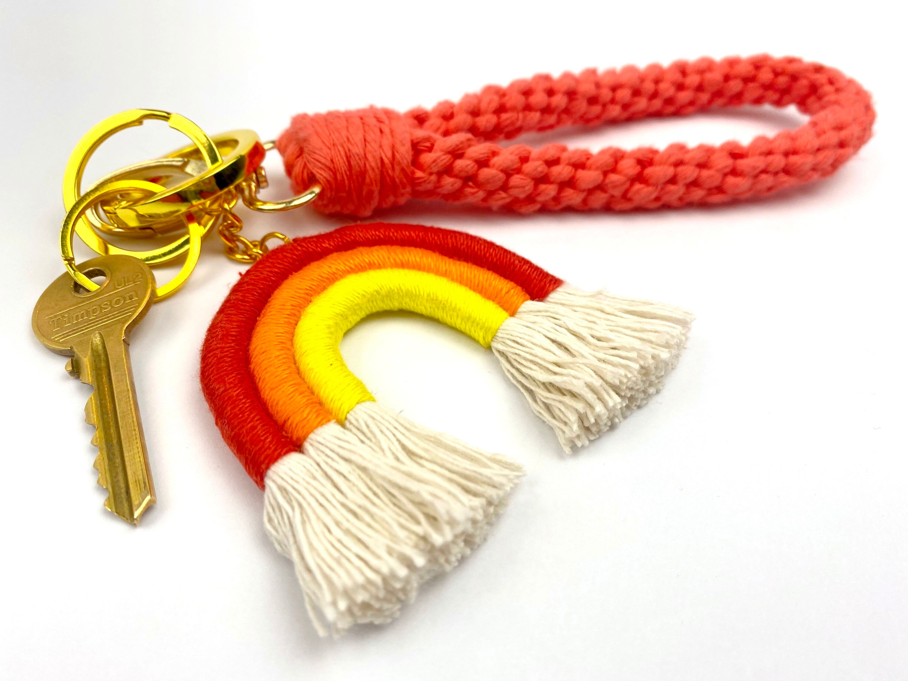 Mini Rainbow Key Accessory Key Ring Key Chain Bag Charm Etsy