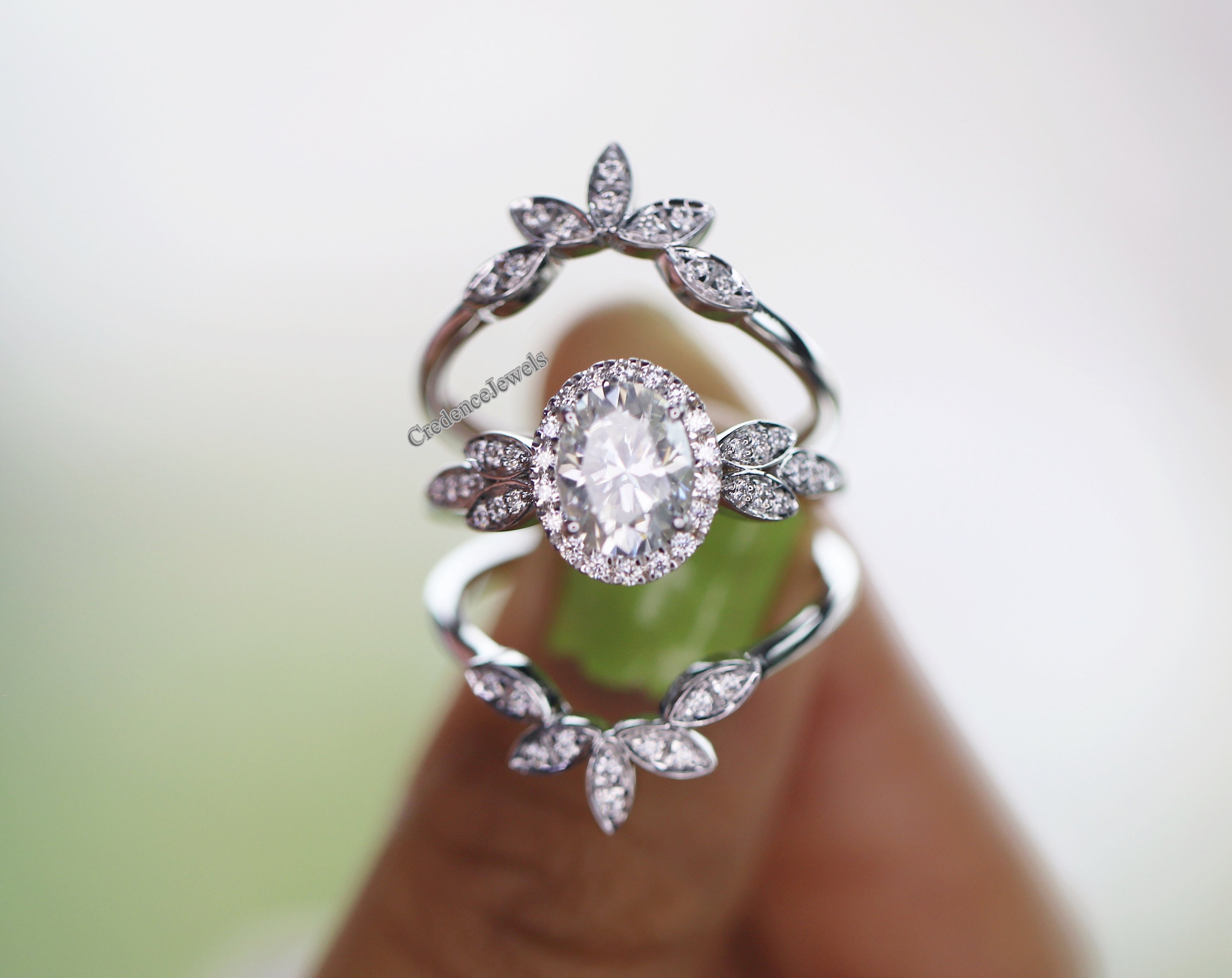 Victorian Moissanite Engagement Rings Vintage Bridal Ring Etsy