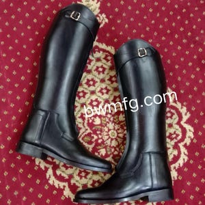 Handgefertigte Leder Polo Reitstiefel: Custom Fit