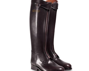 Botas de polo de cuero hechas a mano y a medida: estilo ecuestre vintage