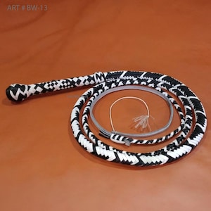 Handmade Cowhide Leather Bullwhip: Indiana Jones Style, 3ft-14ft