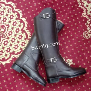 Premium-Qualität Leder Polo Reitstiefel | Reiterstiefel -Unisex Größe 34 - 44