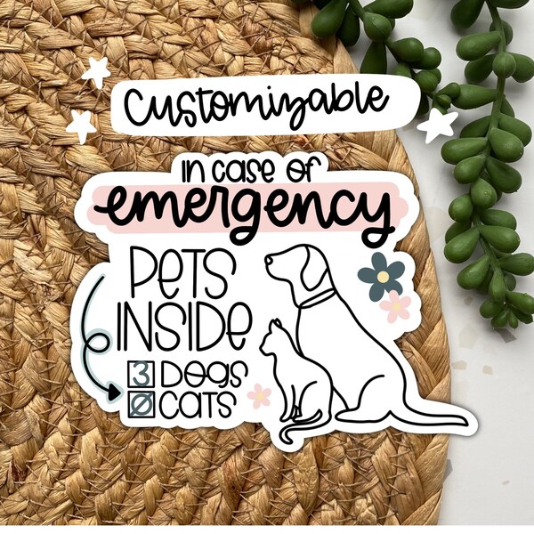 Pet Inside Sticker Etsy