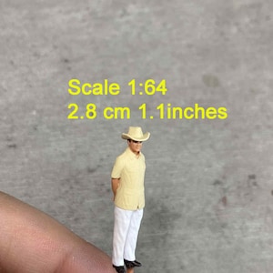 Männer Figur HO 1/64 43 24 1/18 Scale handbemalt mit hohen Details
