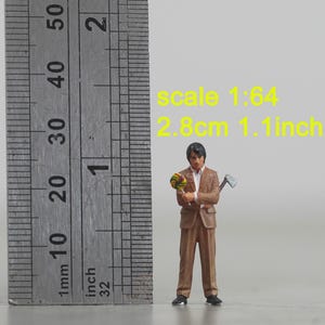 Man figure HO 1/64 1/43 1/24 1/18 Scale handpaint high detail