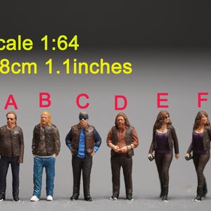 Anarchy men figure HO 1/64 1/43 1/24 1/18 Scale handpaint high detail