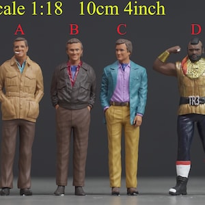 Squadra figure HO 1/64 43 24 1/18 Scala dipinta a mano alta definizione THEA