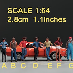 Du.ke figure HO 1/64 1/43 1/24 1/18 Scale handpaint high detail