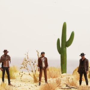 Three cowboys figure HO 1/64 1/43 1/24 1/18 Scale handpaint high detail