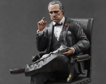 Oldman with cat figure HO 1/64 1/43 1/24 1/18 Scale handpaint high detail A11