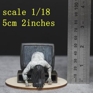 Ghost girl  figure HO 1/64 1/43 1/24 1/18 Scale handpaint high detail