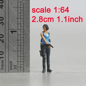 Girl figure HO 1/64 1/43 1/24 1/18 Scale handpaint high detail