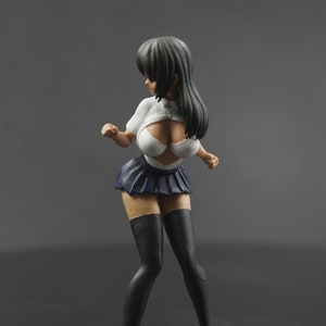 Sexy anime school girl figure HO 1/64 1/43 1/24 1/18 Scale handpaint high detail