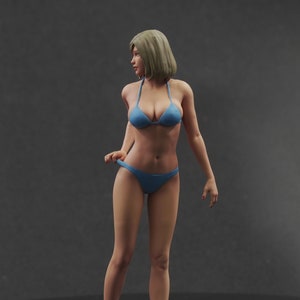 Sexy pulling panties girl figure HO 1/64 1/43 1/24 1/18 Scale handpaint high detail