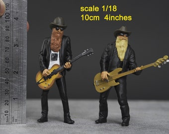 Rock Figur HO 1/64 1/43 1/24 1/18 Massstab handbemalt