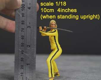 Killer Girl Figur in 1/64 1/43 1/24 1/18 Maßstab handbemalt mit hohen Details