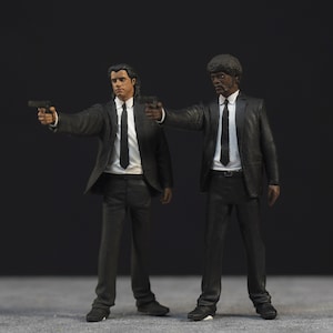 Zwei Mann Figur HO 1/64 1/43 1/24 1/18 Scale handbemalt mit hohen Details