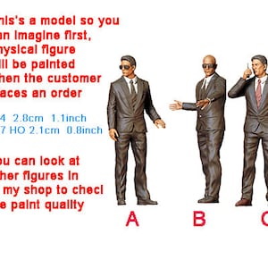 Bodyguard figure HO 1/64 1/43 1/24 1/18 Scale handpaint high detail