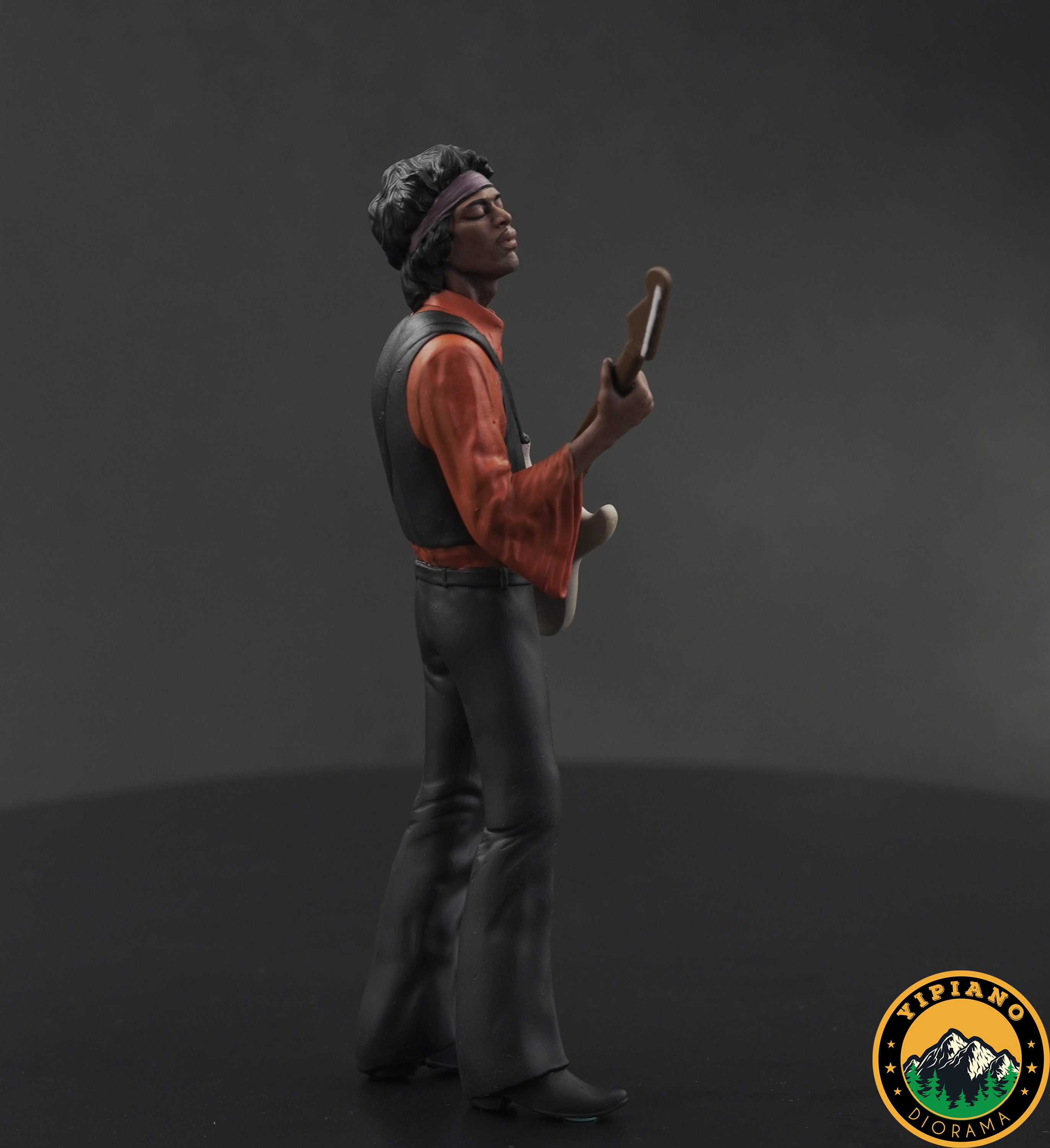 Rocker Figure Black Guitarist Rocker Figure HO 1/64 43 24 1/18 Scale Handpaint M12 - Etsy