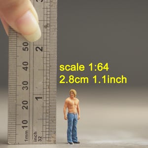 Man figure HO 1/64 1/43 1/24 1/18 Scale handpaint high detail