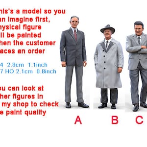 Car founder figure HO 1/64 1/43 1/24 1/18 Scale handpaint high detail
