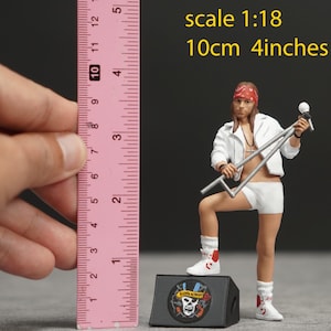 Singer rocker figure HO 1/64 1/43 1/24 1/18 Scale handpaint high detail