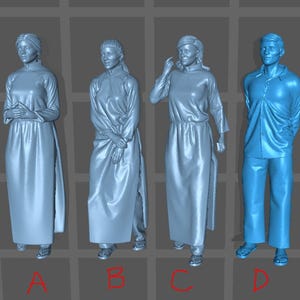 Vietnamese Ao Dai figure HO 1/64 1/43 1/24 1/18 Scale handpaint high detail