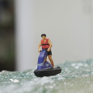 HO 1/64 1/43 1/24 1/18 Scale Skiing Man handpaint high detail