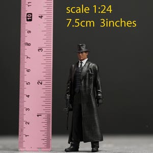Man gangster figure HO 1/64 1/43 1/24 1/18 Scale handpaint high detail