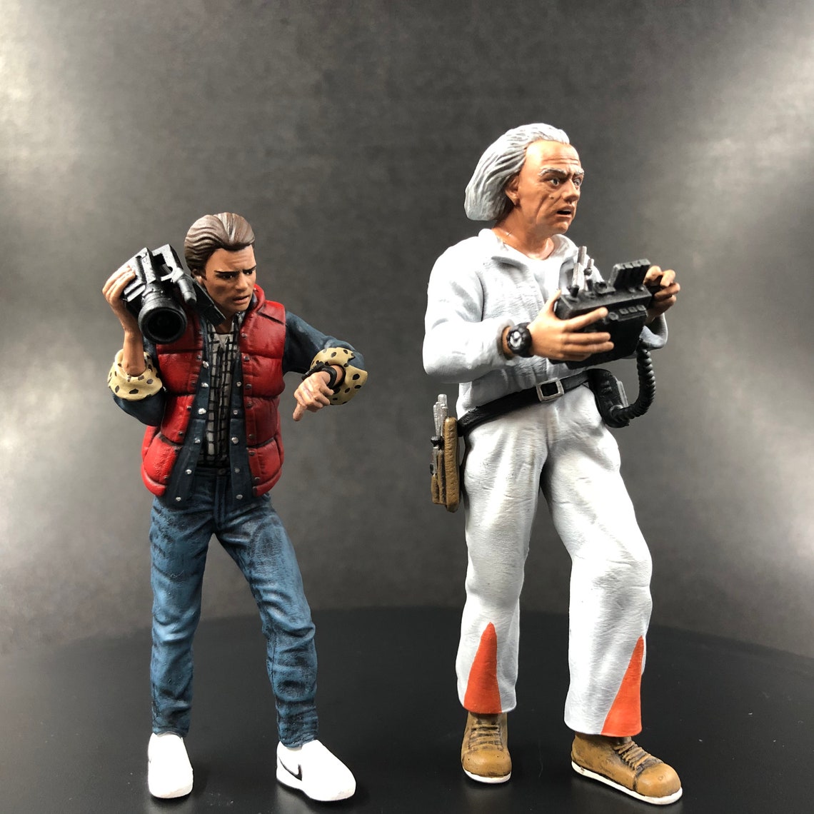 Back to future figure Marty and Doc high detail painted scale Etsy