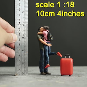 Couple figure HO 1/64 1/43 1/24 1/18 Scale handpaint high detail