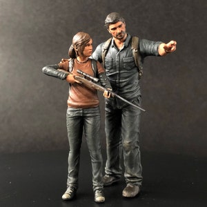 Dad and daughter figure HO 1/64 1/43 1/24 1/18 Scale handpaint high detail