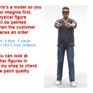Man  figure 1:18 to HO scale handpaint high detail