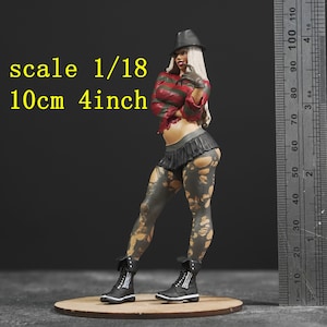 horror Girl figure HO 1/64 1/43 1/24 1/18 Scale handpaint high detail