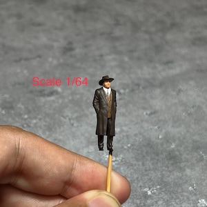 Man mafia figure HO 1/64 1/43 1/24 1/18 Scale handpaint high detail