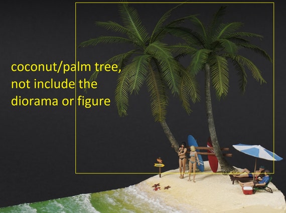 Palm Coconut HO 1/64 1/87 1/35 for Diorama Miniature - Etsy