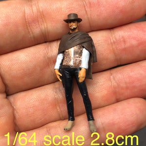 Cowboy figure HO 1/64 1/43 1/24 1/18 Scale handpaint high detail